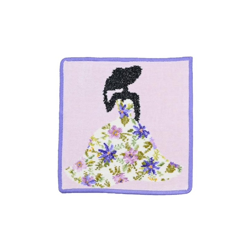 Fayler FEILER Handkerchief Hand Towel, Ladies, Flower, Lilac, Violet, 9.8