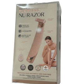 Finishing Touch Flawless Nu Razor Rechargeable 18K Gold Plated Built in Light