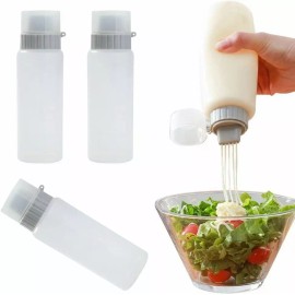 SANBREVE 3 Botellas Dispensadoras Catsup Salsa Mayonesa Crema 6 Oz