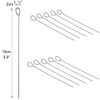 15cm Inch Stainless Steel Skewers ShishKebob, Cocktail Sticks, 50 Reusable