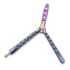 AUFIKR Rainbow Stainless Steel Flip Trainer Practice Tool Thick Blade