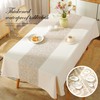UWWGKK Linen Tablecloths for Rectangle Tables, Waterproof Tablecloth Advanced Waterproofing
