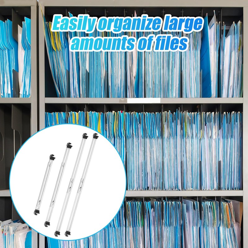 13pcs File Cabinet Rails Set, 4 Adjustable File Cabinet Rails