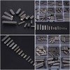 140pcs Key Assortment,8mm-30mm Stainless Steel Round Ended Feather Key,Parallel Drive