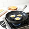 HIC Kitchen Non-Stick 3-Egg Poacher Insert, PFOA and BPA Free,