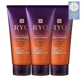 Ryo Jayangyunmo 9EX Hair Loss Symptoms Professional Care Treatment 330ml 3 packs, 01 Hair Root Strengthening 330ml 3 packs / 려 자양윤모 9EX 탈모증상전문케어 트리트먼트 330ml 3입, 01 모근강화 330ml 3입
