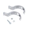 Exhaust Bracket Rear, Wide, 2-Piece, Chrome-Plated - for Simson S50,