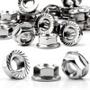 Mbsomnus Flange Nuts M4 Nut DIN 6923 Hexagonal Nut with