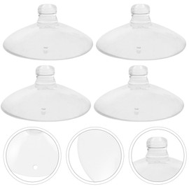 Toyvian 4 Pcs Transparent Rubber Suction Cup for Guitar Support Holder, Acoustic & Electric Guitar Accessories, Easy Install, 1.57 Inch Diameter, Replacement Suction Cups for Guitar Support