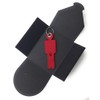 'Felt Keychain "His in Dark Red. Made from Felt for