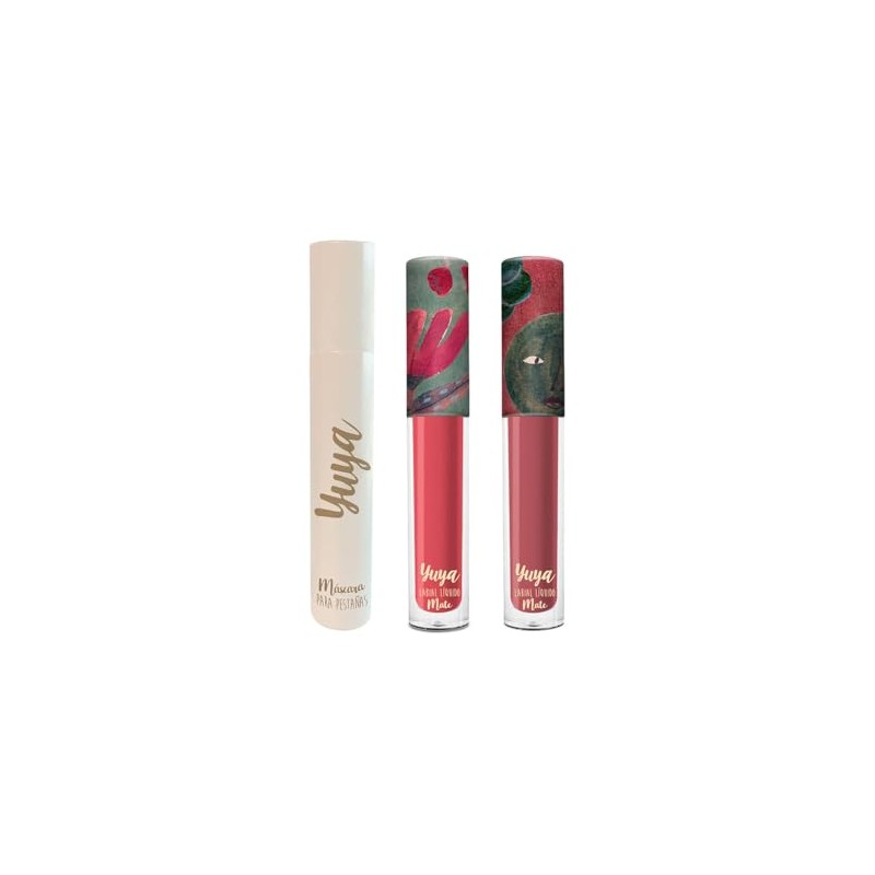 Set Máscara de pestañas 10 Aceites Naturales Negra + Labial