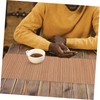 Mobestech 1Pc Bamboo Table Runner Tea Mat and Table Placemat