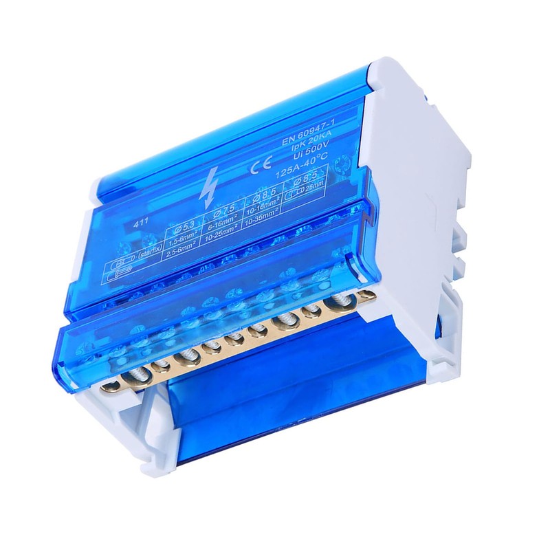 Haosie DIN Rail Junction Box, Terminal Block Junction Box, Tetrapolar