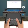 D8 Rechargeable Wireless Keyboard with Touchpad, 2.4G WiFi/BT4.2 Dual Mode