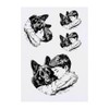 4 x 'Sleeping Boy with German Shepherd' Temporary Tattoos -