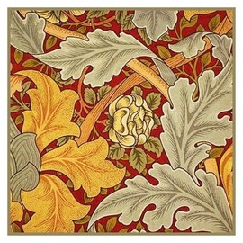 Orenco Originals William Morris Gold St James Leaves Design Counted Cross Stitch Pattern