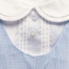 Petit Ami Baby Boys' Side Tab Pintuck Gingham Romper, 9