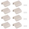 MOROBOR Finger Edge Pull, 8pcs Concealed Handle Modern Style Drawer