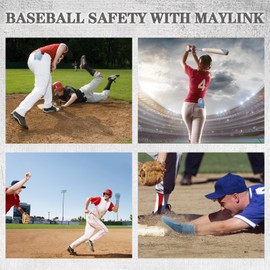 MAYLINK Baseball Slider Glove Youth Adult Ergonomic Design Baseball Sliding Glove Finger Protector for Running Flexible Durable Comfortable Easy to Wear (Gray &