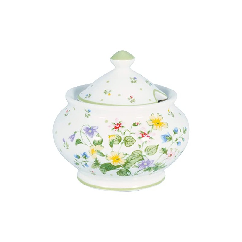 GreenGate STWSUGRFIL0104 Fiola Sugar Bowl White 7.5 cm