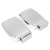 2pcs Wheelchair Footrests Aluminum Alloy Replacement Wheelchair Footplate Pedal Accessory
