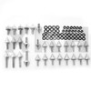 XKH- Motorcycle Silver Motorcycle Spike Fairing Bolts Compatible with 2001