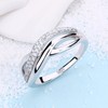 YL Women's Ring 925 Sterling Silver 3A Cubic Zirconia Infinity