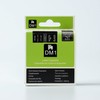 White on Black Tape Label Compatible for DYMO 43621 D1