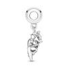 Wedanor Charm Family Heart Animal Charm Pendant 925 Sterling Silver
