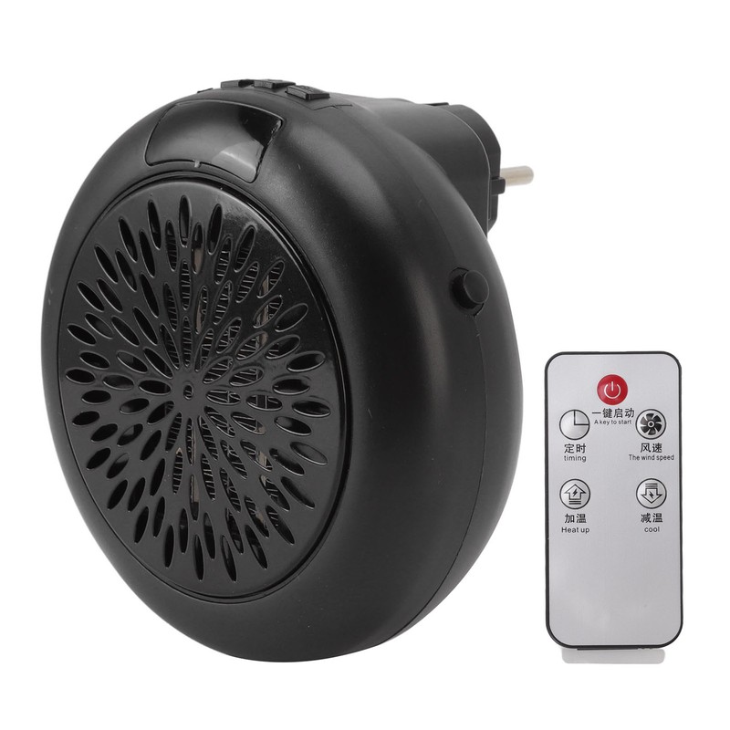 Black Electric Heater Mini Rapid Heating Simple Operation Table Electric