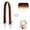 Allzedream Purse Strap Replacement Crossbody Handbag Stripe Wide Adjustable (Brown,