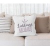 MoonWorks® Cushion Cover with Lettering Favourite Colleague/Neighbour with Crown Motif