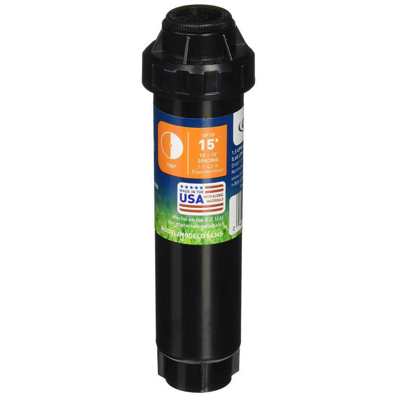 Orbit 54345 4" Pop-Up Spray Head Sprinkler with Half Pattern