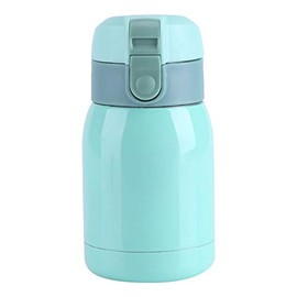 Isolierte Wasserflasche, 200 ml, Edelstahl, Heißgetränk, wasserdicht, Flasche für Schule, Sport, Outdoor, Fitnessstudio, 6,5 x 13 cm (180 ml)