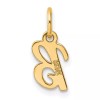 Unbranded 14K Yellow Gold Small Script Letter B Initial Charm