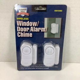 Bunker Hill Security 94983 2 Packs  Door Window Entry Alarm easy installation