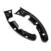 Unbranded Gloss Black Rear Fender Support Brackets For Harley Road