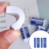 Bojueshaw 2pcs White PVC Pencil Erasers,Classic 2B Pencil Erasers,Student Drawing