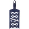 DELISH KITCHEN Pearl Metal Grater, Navy, 9.6 x 3.5 x