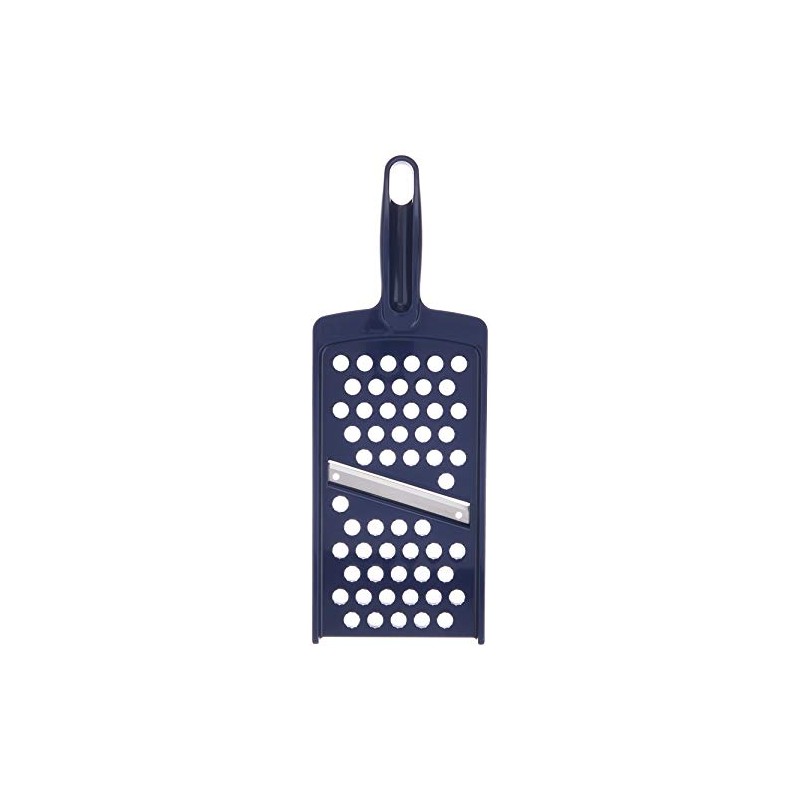 DELISH KITCHEN Pearl Metal Grater, Navy, 9.6 x 3.5 x