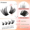 Focipeysa Fluffy Lash Clusters 100D Lash Extensions with Spike Individual