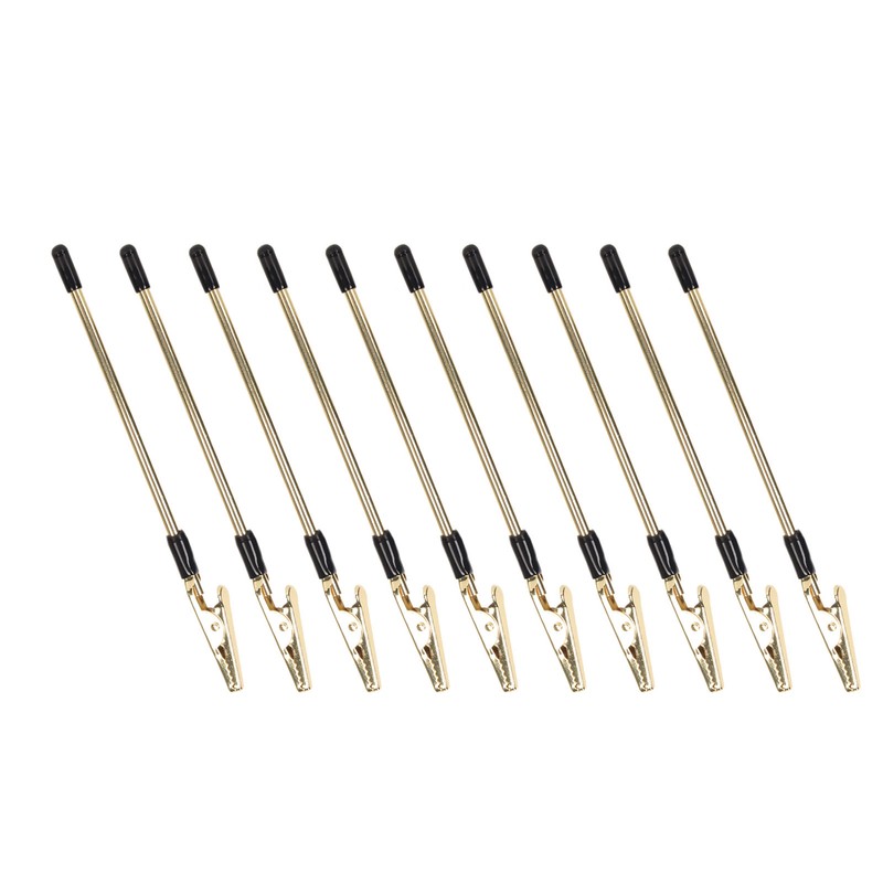 10Pcs Metal Memo Clips Gold Color Electroplated Safe Light Strong