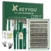 DIY Lash Extension Kit KEYYOU 300Pcs Individual Eyelash Extension Kit