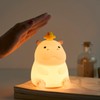 Cute Hippo Night Light, Animal Lamp, Food Grade Silicone, Rechargeable,