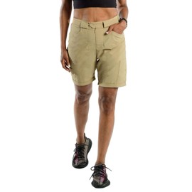 ZIPHERS Trailblazer Hiking Shorts | Women’s Hiking Shorts | Front to Back Zipper Design, Khaki M