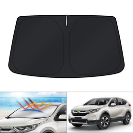 KUST Parasol para parabrisas para Honda CR-V 2017 2018 2019 2020 2021 CRV parasol protector de ventana plegable bloquea los rayos UV para mantener tu coche más fresco