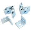 QWORK 20 Pack 2 Hole L-Shaped Connector Bracket - Compatible