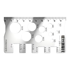 Bolt Thread Checker | Screw Measuring Tool - Professional Precise Gauge Checker Tool for Nut Bit Thread Screw Measurement