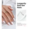 Pure White Coffin Press on Nails Medium - GJZEZ Soft