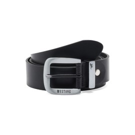 MUSTANG Men's Leather Belt, black